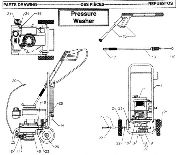 Coleman Powermate  PW0811505 pressure washer parts